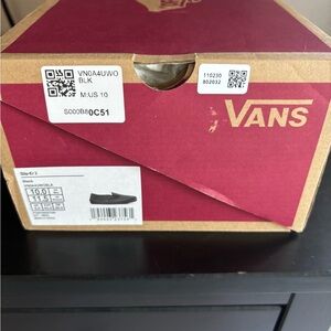 Vans Black Quilted Slip-On Sneakers